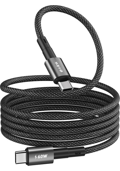 Armor Mcc-01 60W 1m Type-C To Type-C Pd Örgülü Metal Başlıklı Siyah Hızlı Şarj Kablosu fırsatları