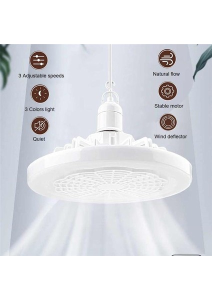E27 Işık ve Uzaktan Kumanda Tavan Fanı, Akıllı Fan Işığı, Aydınlatma Fanı, Yatak Odası Mutfak A LED Tavan Fan Lambası (Yurt Dışından) fiyatları