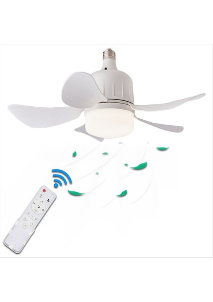 LED Tavan Fanı Işık E27, Oturma Odası, Çalışma, Ev Kullanımı Için Uygun, 85-265V Için Uzaklıktaki Uzaktan Kumandalı (Yurt Dışından)