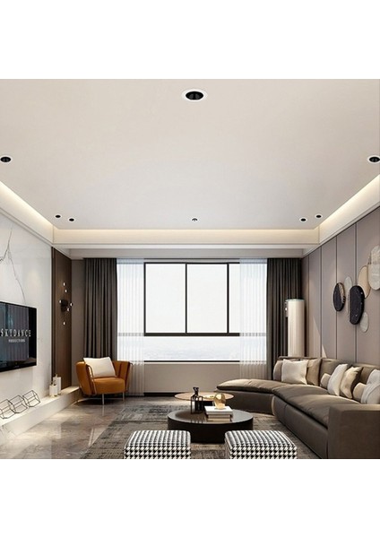 12W Dar Kenar Spot Işık Derin Kupa Anti-Parlama Gömülü Duvar Yıkama Lambası Ev Aydınlatma Oturma Odası Tavan-Çarpma (Abd), B (Yurt Dışından) fırsatları