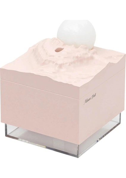 Aroma Difüzör Soğuk Sis Nemlendirici LED Ay Lambası Gece Lambası Pembe (Yurt Dışından)