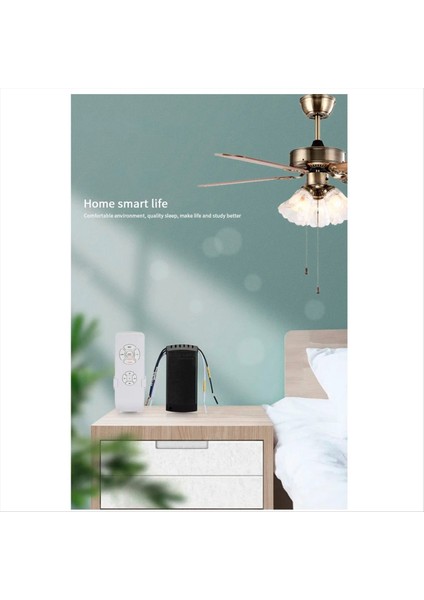 Tuya Wifi Akıllı Tavan Fanı Uzaktan Kontrol Kiti Uygulama Kontrolü Akıllı Ev Alexa Google Home Için Ayarlanmış Rüzgar Hızı, 220V (Yurt Dışından) fiyatları