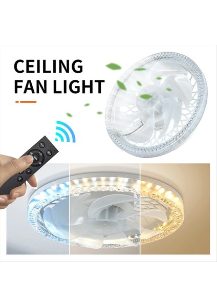 Tavan Fanı Işığı AC85-265V Uzaktan Kumandalı Sessiz Oturma Odası Yatak Odası Modern ve Ev Akıllı (Yurt Dışından) fırsatları
