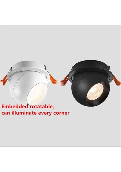 Gömülü Dönen LED Downlights Anti Parlama Koçanı Nokta Işıkları Tavan Lambası Ev Aydınlatması (Yurt Dışından) fırsatları