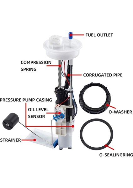 Polaris Ranger 570 900 Crew Xp Eps 2014-2019 Için Elektrikli Yakıt Deposu Pompası Tertibatı 2521307 2204852 (Yurt Dışından) indirimleri