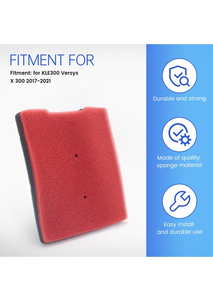 Kawasaki Kle 300 Versys X300 2017-2021 2018 2019 2020 Için Motosiklet Sünger Hava Temizleyici Filtresi (Yurt Dışından) indirimleri