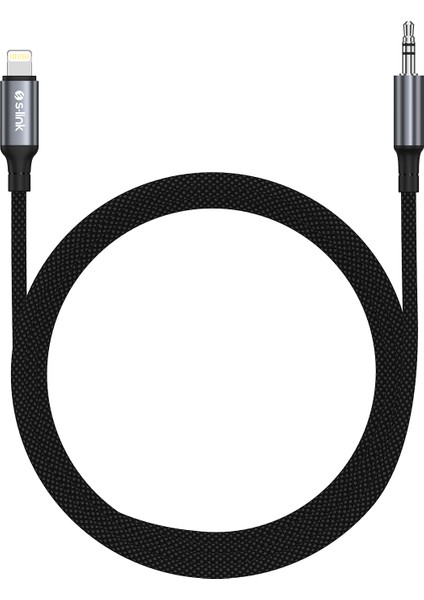 Armor Ml-01 1.2m Lightning To M Aux Örgülü Metal Başlıklı Siyah Ses Kablosu fiyatları