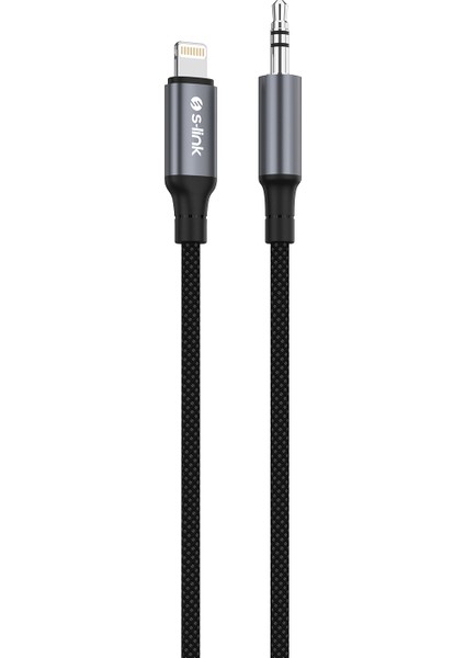 Armor Ml-01 1.2m Lightning To M Aux Örgülü Metal Başlıklı Siyah Ses Kablosu indirimleri