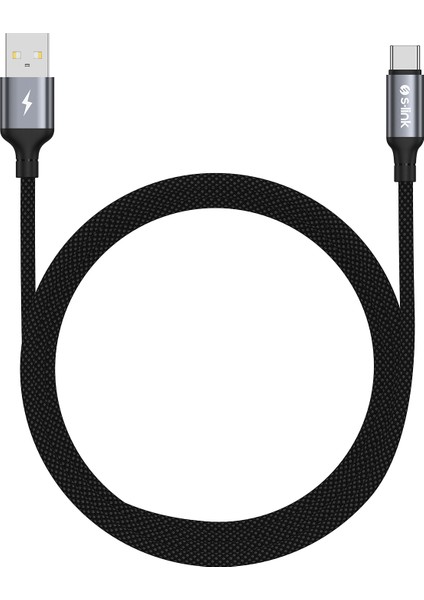 Armor Uc-01 12W 1.2m USB To Type-C Pd Örgülü Metal Başlıklı Siyah Hızlı Şarj Kablosu fiyatları