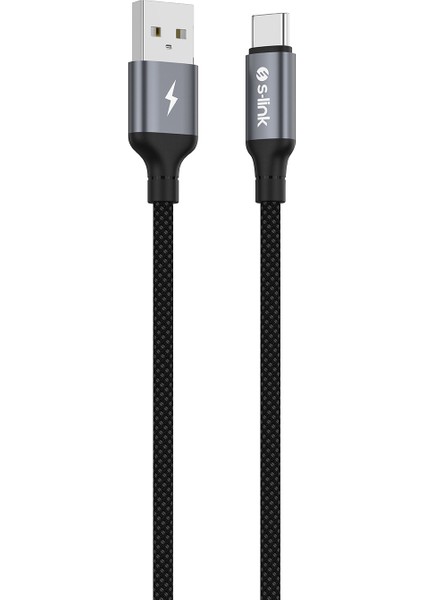 Armor Uc-01 12W 1.2m USB To Type-C Pd Örgülü Metal Başlıklı Siyah Hızlı Şarj Kablosu fırsatları