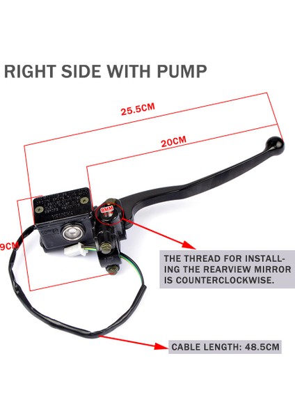 Yamaha 125CC Ybr 125 Ön Fren Hidrolik Pompa Silindiri Takımı, Sol Için Motosiklet Kolu Fren Hidroliği Kaliper Ustası (Yurt Dışından) modelleri