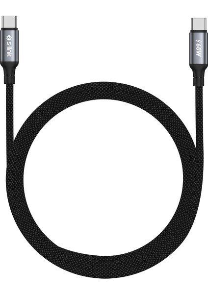 Armor Cc-01 60W 1.2m Type-C To Type-C Pd Örgülü Metal Başlıklı Siyah Hızlı Şarj Kablosu fiyatları