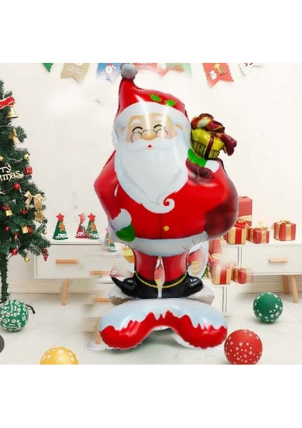Yılbaşı Hediye Dağıtan Noel Baba Şekilli Folyo Balon 120X68 cm 1 Adet fiyatları
