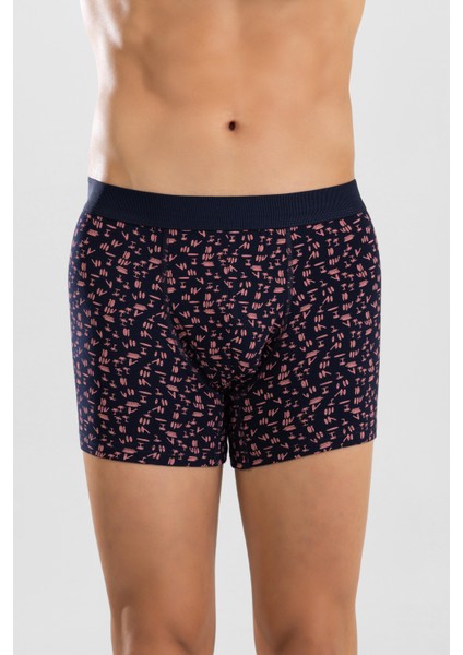 Erkek Desenli Likralı Pamuklu Desenli Boxer 1424 Turuncu fiyatları