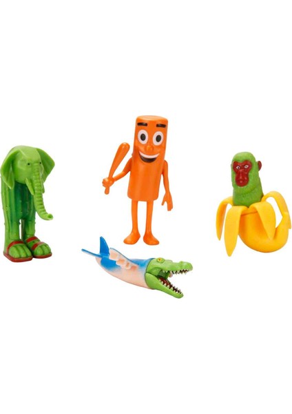 Brainrot Tung Tung Tung Sahur 4’lü Figür Paketi - Maymun - Chimpanzini Bananini’li Paket fiyatları