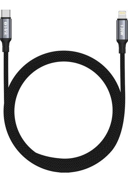 Armor Cl-01 30W 1.2m Type-C To Lightning Pd Örgülü Metal Başlıklı Siyah Hızlı Şarj Kablosu fiyatları