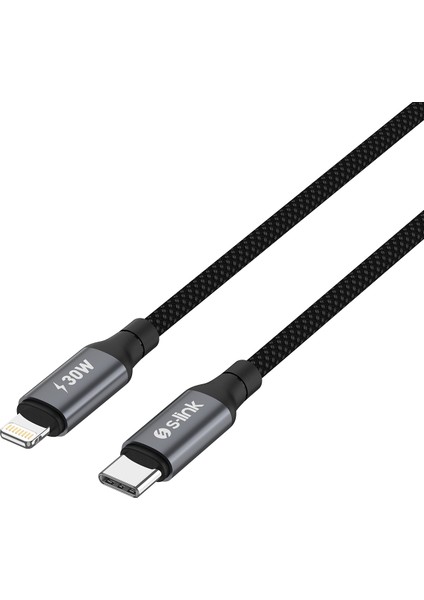 Armor Cl-01 30W 1.2m Type-C To Lightning Pd Örgülü Metal Başlıklı Siyah Hızlı Şarj Kablosu indirimleri