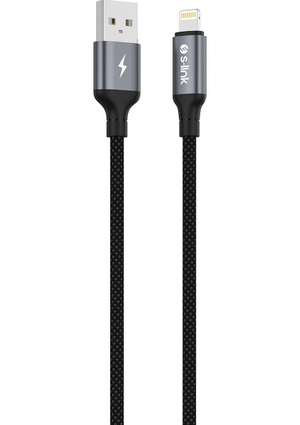 Armor Ul-01 12W 1.2m USB To Lightning Pd Örgülü Metal Başlıklı Siyah Hızlı Şarj Kablosu fırsatları