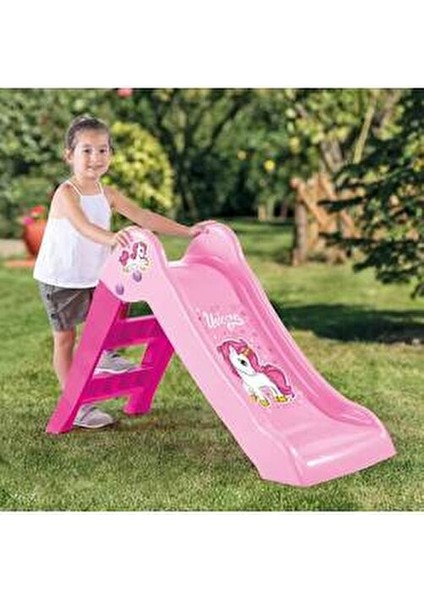 Unicorn İlk Kaydırağım 2501 Pembe Renkli Güvenli Tasarım ile Eğlenceli Oyun Alanı modelleri