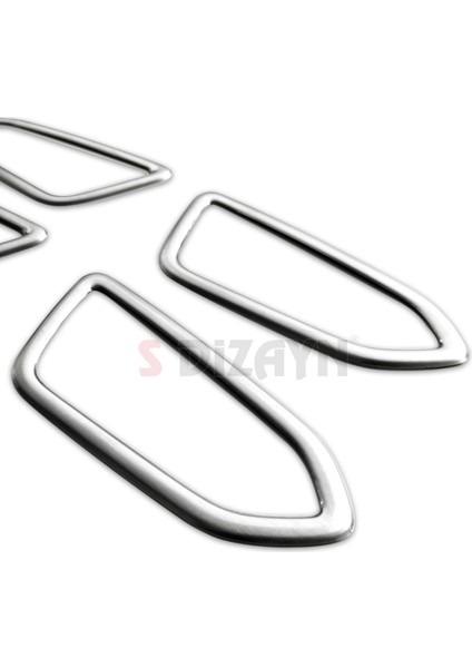 Renault Clio 5 Krom İç Kapı Kolu Çerçevesi 4 Prç. 2019 Üzeri (Mat Krom) fırsatları