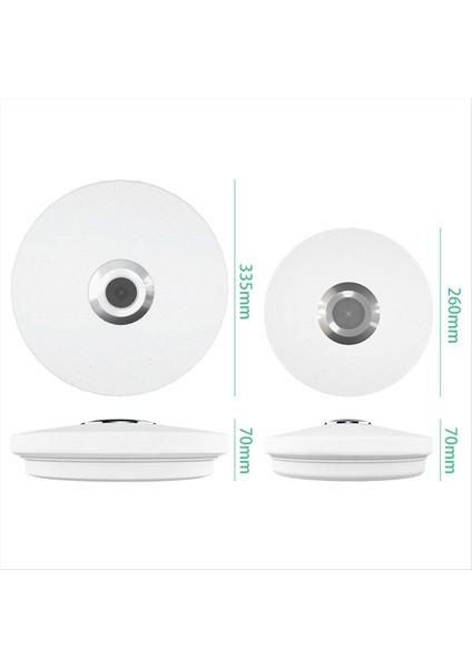 Rgb Tavan Lambaları Akıllı Modern Tavan Aydınlatma Müzik Uzaktan Uygulama Kontrol Bluetooth Hoparlör Kapalı Dekor 26CM (Yurt Dışından) fiyatları