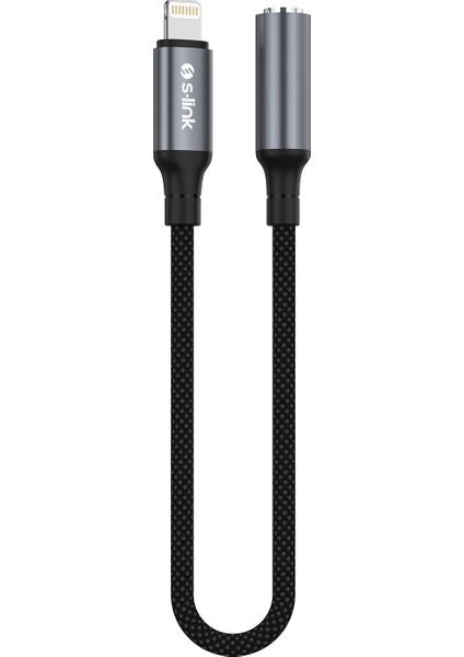 Armor Fl-01 15CM Lightning To F Aux Örgülü Metal Başlıklı Siyah Ses Kablosu modelleri