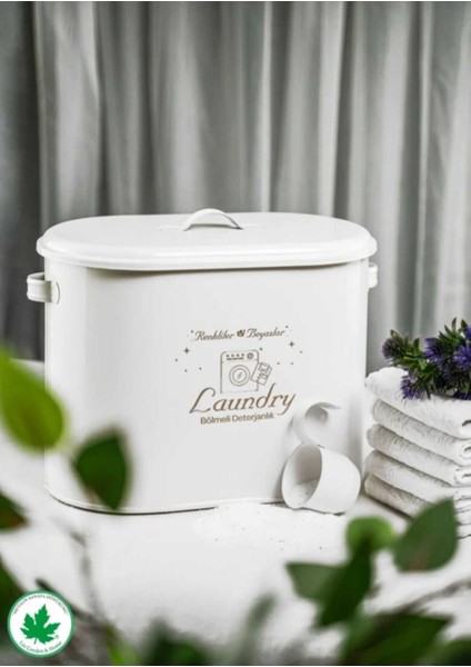 Bölmeli Kapaklı Ölçekli Deterjanlık, Toz ve Banyo Için Beyaz Organize Kutusu fiyatları