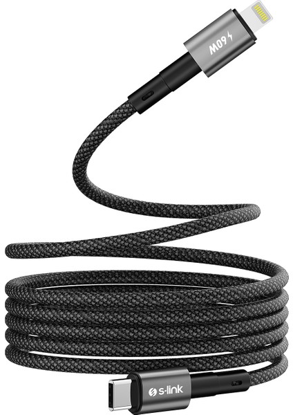 Armor Mcl-01 30W 1m Type-C To Lightning Pd Örgülü Metal Başlıklı Siyah Hızlı Şarj Kablosu fırsatları