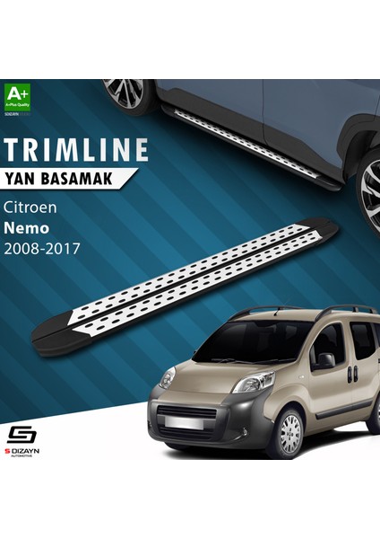 Citroen Nemo TrimLine Gri Yan Basamak 177 Cm 2008-2017 A+ Kalite