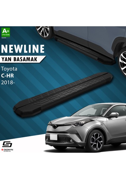 Toyota C-HR NewLine Siyah Yan Basamak 173 Cm 2016-2023 A+ Kalite