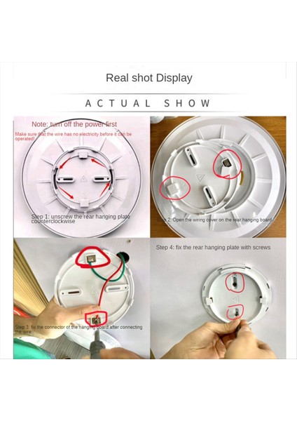 12 Inç LED Flush Montaj Tavan Işık Fikstürü 24W Mutfaklar, Merdivenler, Yatak Odaları Için Düz Modern Yuvarlak Aydınlatma Armatürü A (Yurt Dışından) modelleri