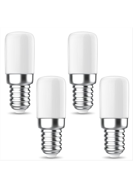 Buzdolabı Ampulü, 1.5W E14 LED Ampul, 150LM Sıcak Beyaz 3000K Enerji Tasarrufu Ampulleri, Buzdolabı Için, Ocak Hood 4 Paket (Yurt Dışından)