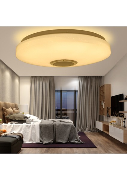 Rgb Bluetooth Hoparlör ile Uzaktan Kumandalı 12 Inç Tavan Işığı 24W LED Floş Montaj Duş Lambası Fikstürü Ab Fişi (Yurt Dışından) fırsatları