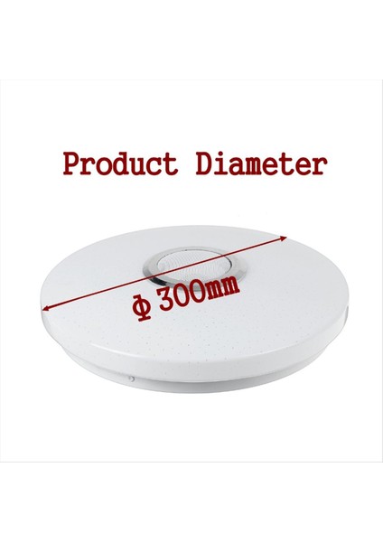 Rgb Bluetooth Hoparlör ile Uzaktan Kumandalı 12 Inç Tavan Işığı 24W LED Floş Montaj Duş Lambası Fikstürü Ab Fişi (Yurt Dışından) indirimleri