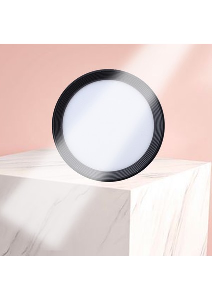 Yuvarlak Yüzeye Monte Edilmiş LED Downlight Tavan Lambaları Spot Işık 220V Tavan Lambaları Ultra Ince Sürücüsüz Tavan Armatürleri Aydınlatma Nötr Işık 4000K 5W Siyah Kabuk (Yurt Dışından) fırsatları