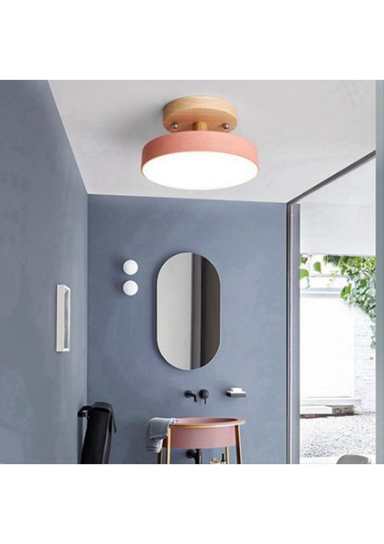 Gri Tavan Işıkları Modern LED Nordic Ahşap Aydınlatma Armatürü Kapalı Armatür Mutfak Oturma Yatak Odası Banyo (Yurt Dışından) indirimleri