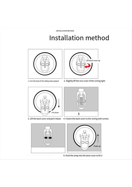 LED Tavan Işığı 220V Tavan Işığı 20W LED Panel Işık Mutfak Yatak Odası Ultra Yetenekli Tavan Aydınlatma Armatürü Siyah (Yurt Dışından) modelleri