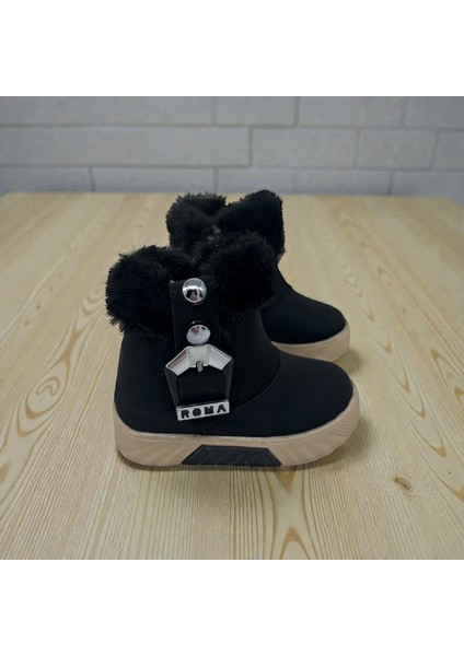 Unısex Çocuk Kaymaz Taban Tüy Detaylı Bot fırsatları