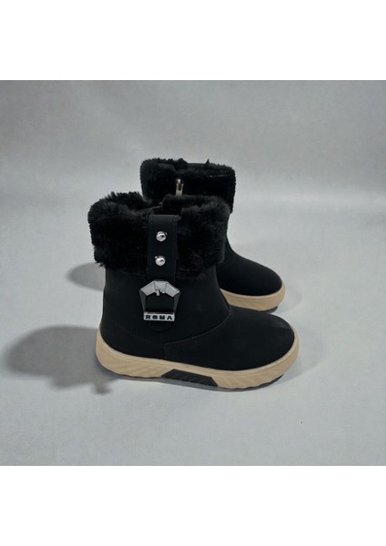 Unısex Çocuk Kaymaz Taban Tüy Detaylı Bot indirimleri