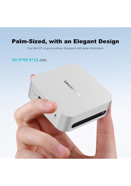 LP1C Intel N100 3.4ghz 8GB Ddr4 3200MHZ 512GB Nvme M2 SSD Wıfı+Bt Hdmı+Dp Mini Pc
