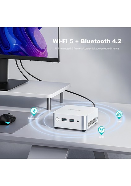 LP1C Intel N100 3.4ghz 8GB Ddr4 3200MHZ 512GB Nvme M2 SSD Wıfı+Bt Hdmı+Dp Mini Pc modelleri