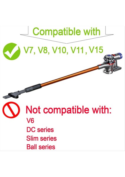 Dyson V7 V8 V10 V11 V12 V15 Kombinasyon Toz Fırçası ve Dar Yarık Köşe Çarpıcı Nozul Aracı - Vakum Aksesuarları (Yurt Dışından) modelleri