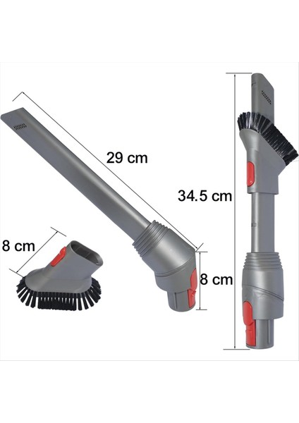 Dyson V7 V8 V10 V11 V12 V15 Kombinasyon Toz Fırçası ve Dar Yarık Köşe Çarpıcı Nozul Aracı - Vakum Aksesuarları (Yurt Dışından) indirimleri