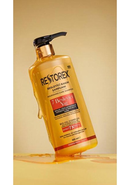 Restorex Besleyici Bakım Şampuanı 900 ml - 7 Besleyici Yağ Göz Alıcı Parlaklık Ipeksi Yumuşaklık fiyatları
