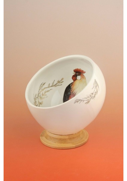 Retro Horoz Bambu Ayaklı Porselen Kase fiyatları