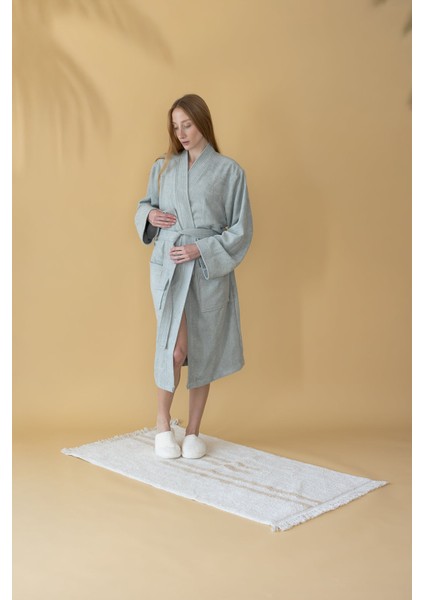 Verona Bambu Kadın Bornoz Adaçayı