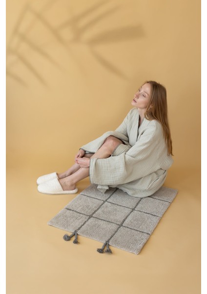 Loom 4 Katlı Çoban Dikşili Kadın Bornoz Adaçayı fiyatları