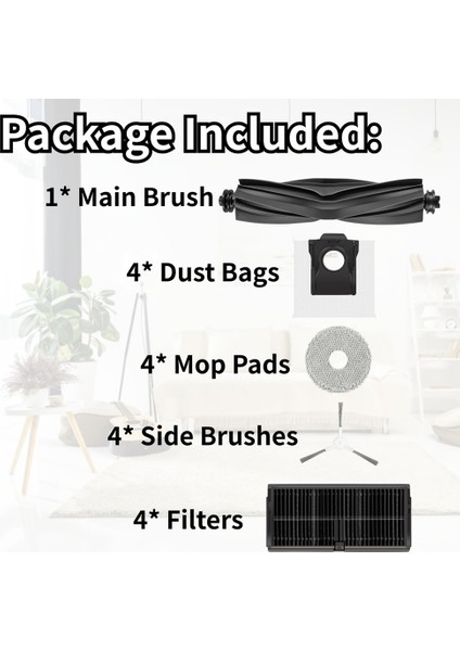 Dreame L10S Pro Ultra Isı Robot Vakum Temizleyici Ana Yan Fırça Hepa Filtre Mop Bez Toz Torbaları Parçaları (Yurt Dışından) fırsatları