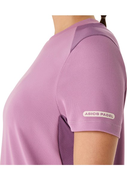 Padel Court Ss Top Kadın Dark Purple Kısa Kollu Tshirt 2042A380-500 fırsatları