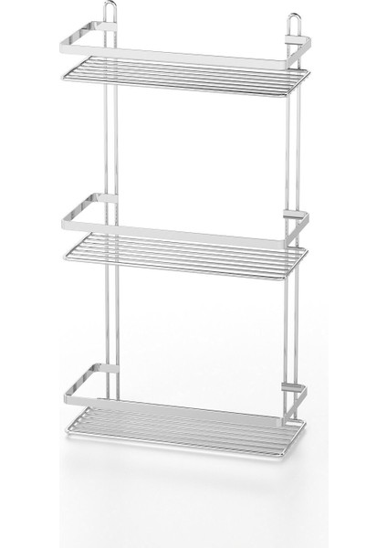 Krom Üç Katlı Banyo Rafı - EGC-134, Şık ve Pratik Banyo Düzeni Aracı fiyatları